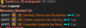 Tarefa do Passe VIP no nível 70